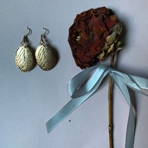 Gold Feather Earring